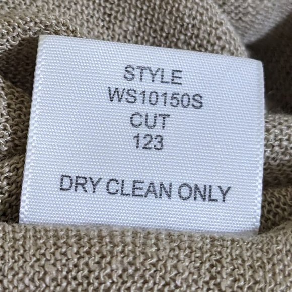 Brochu Walker RARE Layered Linen Tan Sleeveless Sweater Maxi Dress - size S - Picture 15 of 15